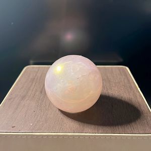 Rose Quartz Angel Aura Sphere